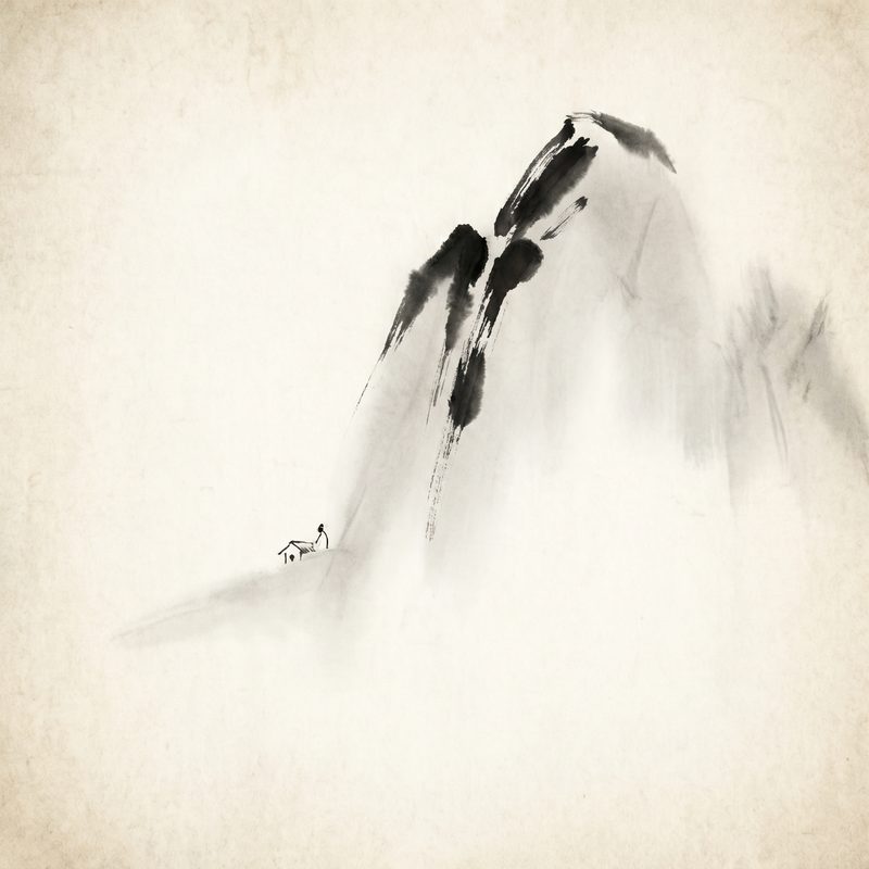 51吃瓜水墨晕染的禅意 - www.oqzfsxh.cn